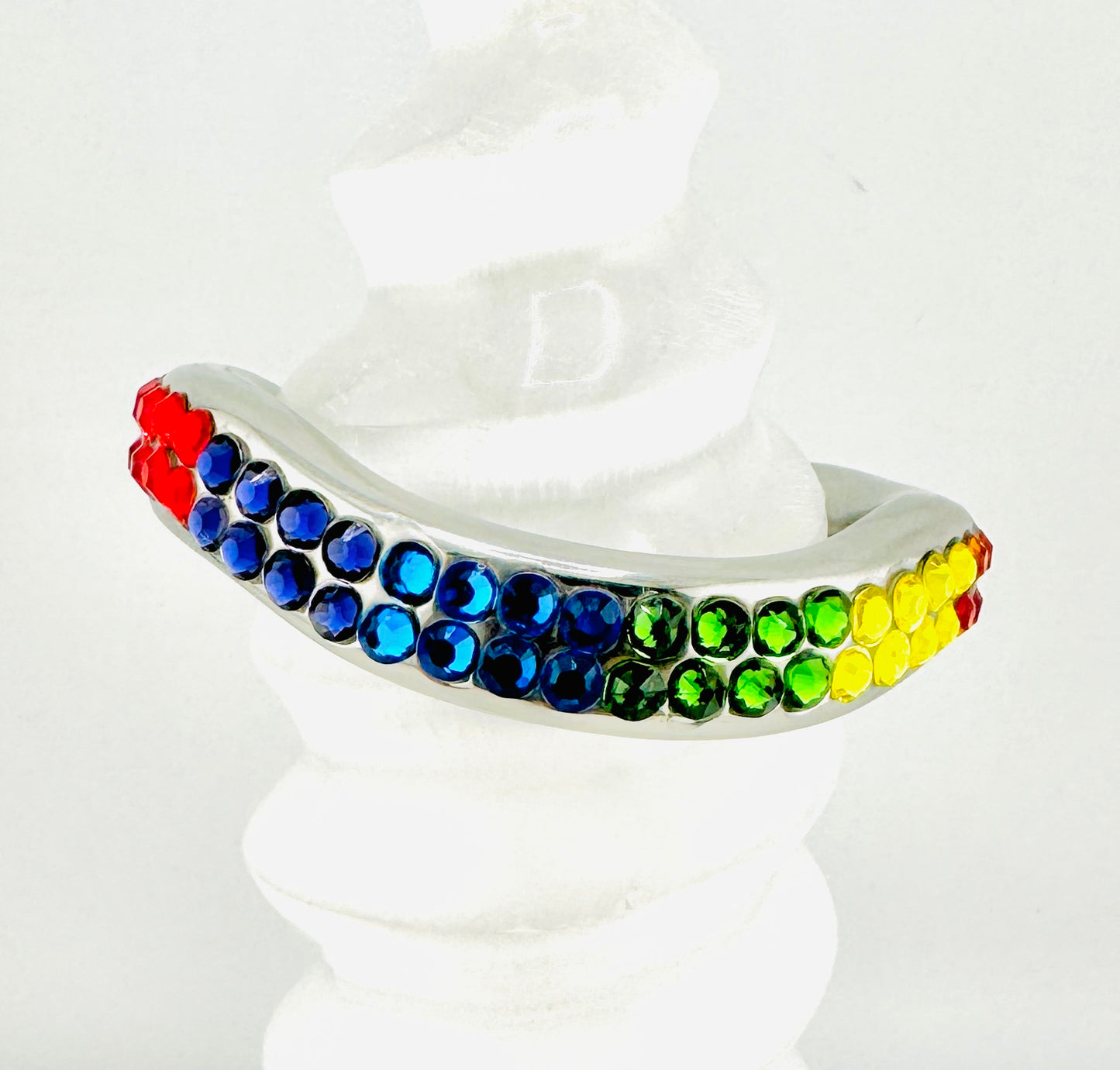 PRIDE STRIPPED SQUARE CONTOURED COCK RING