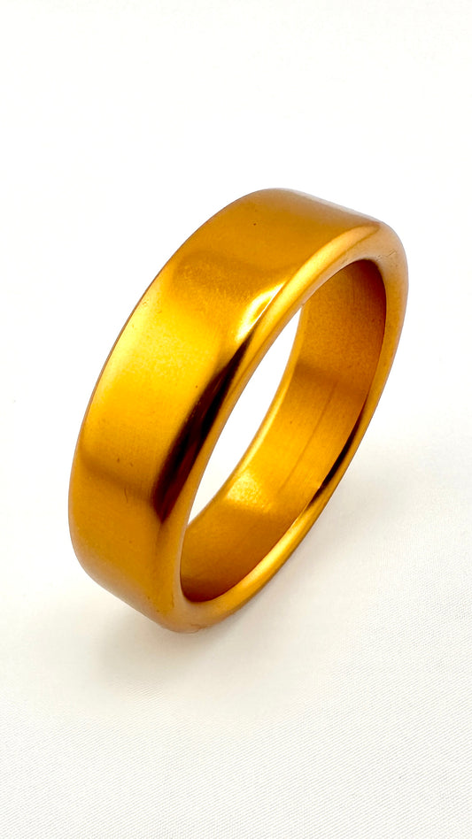 GOLD ANODIZED ALUMINUM COCK RING