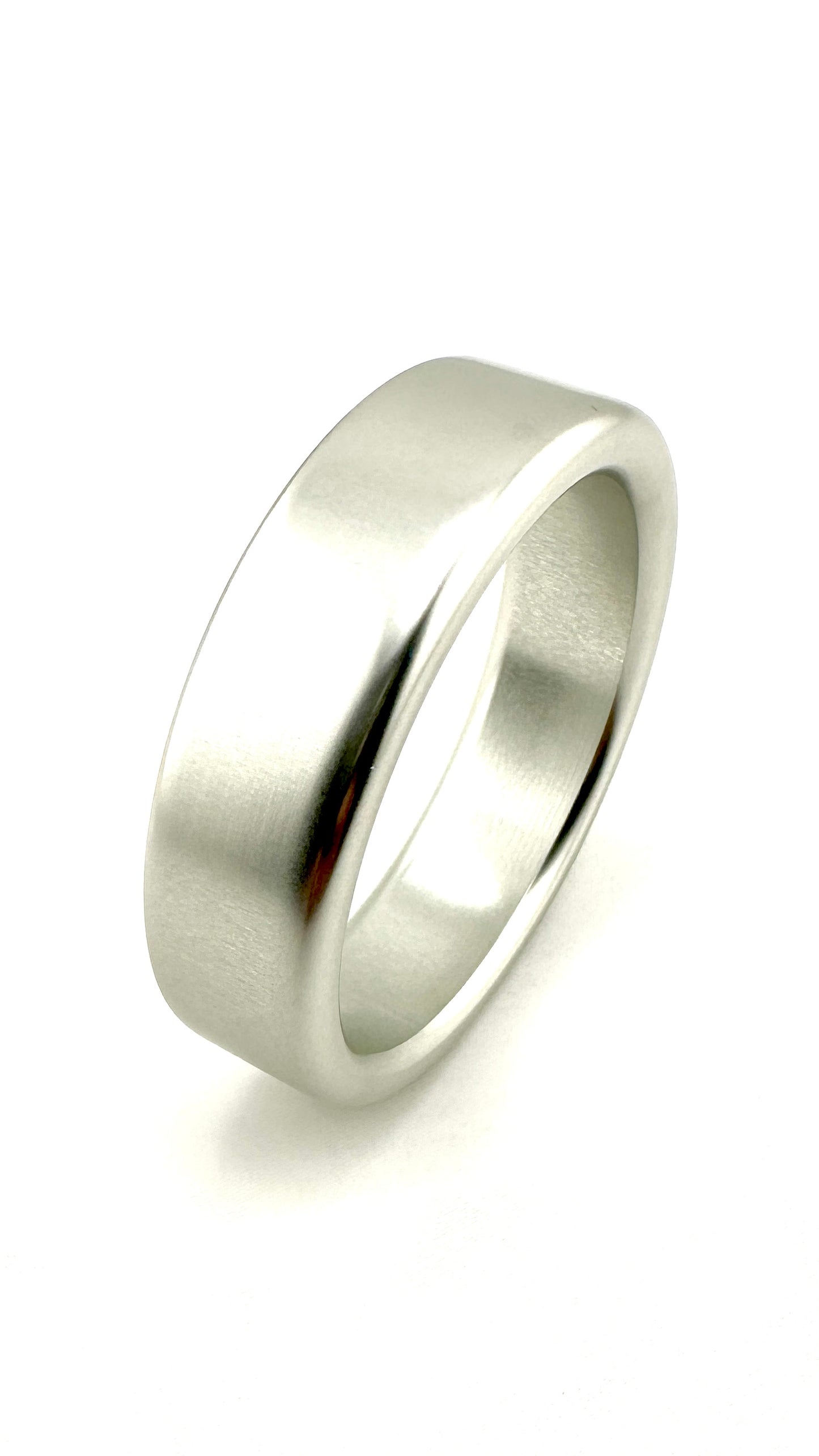 SILVER ALUMINUM COCK RING