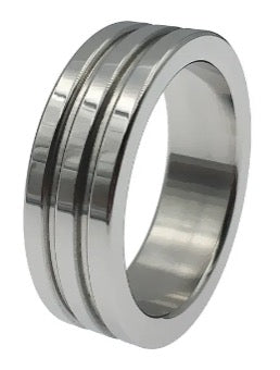 Stainless Steel Ribbed Cock Ring